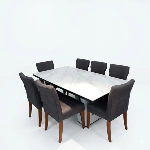 Ensemble salle à manger moderne 6 places design élégant Cameroun