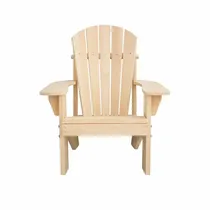 Fauteuil Adirondack bois naturel vue de face