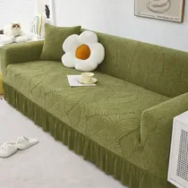 housse canapé protection complète tissu extensible vert