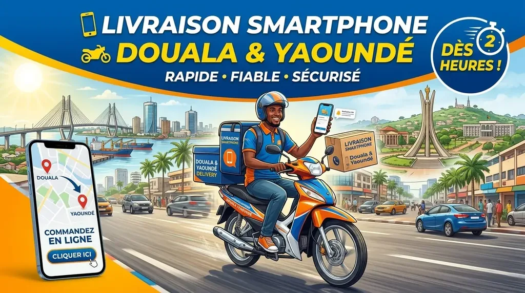 Livraison rapide de smartphone pas cher à Douala et Yaoundé