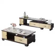 Ensemble salon luxe meuble TV et table basse assortis