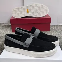 Chaussures Hermès bicolores bleu et gris semelle confortable