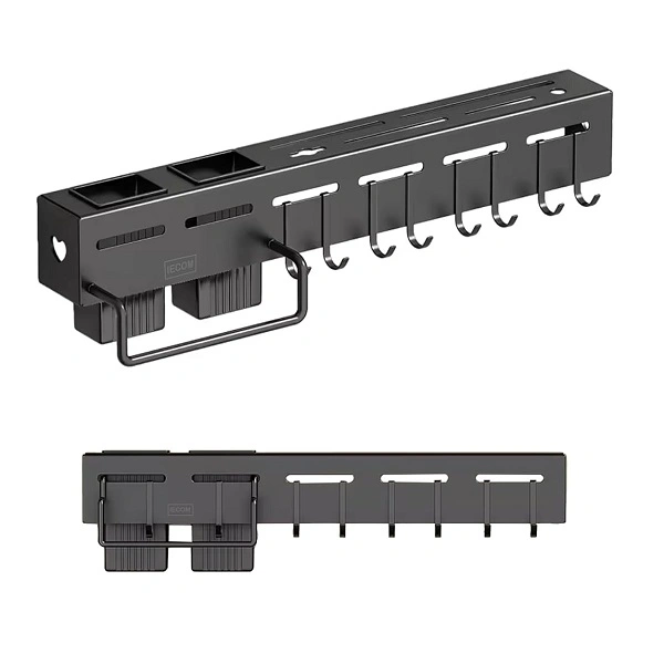 Support cuisine mural avec rangement couteaux et ustensiles