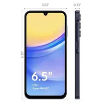 Samsung Galaxy A15 écran allumé interface Android 13