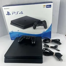 Console Sony PlayStation 4 Slim 500GB noire vue de face