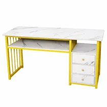 Table professionnelle de manucure avec rangement intégré