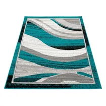 Tapis moderne motifs ondulés salon