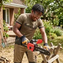 Tronçonneuse 1000W batterie 4000mAh utilisation jardin