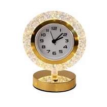 Veilleuse RGB forme horloge éclairage multicolore