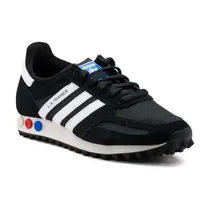 Sneakers Adidas LA Trainer OG noir semelle vintage détail talon
