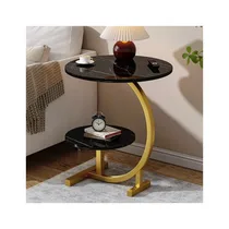 Guéridon de chevet 2 niveaux design moderne chambre