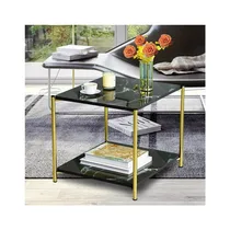 table d’appoint double étagère design