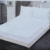 Housse matelas imperméable blanche matelassée