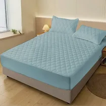 Protection matelas waterproof bleu confortable