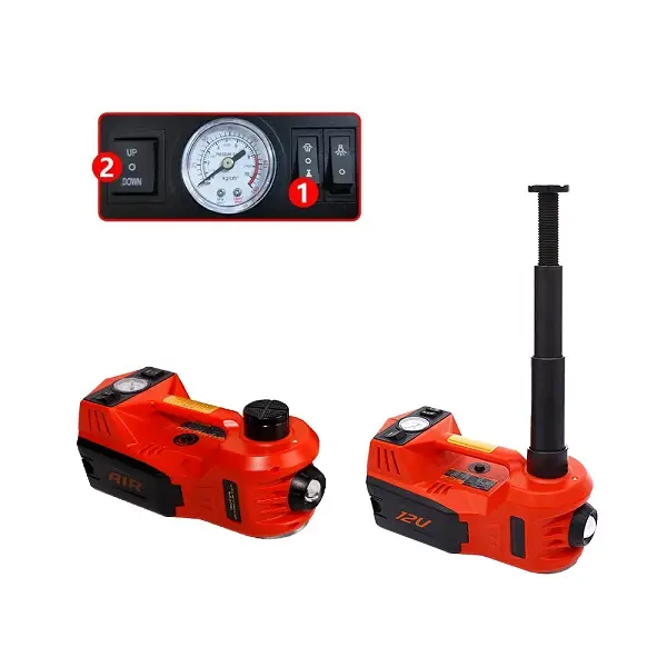 kit cric hydraulique électrique 12V complet avec accessoires