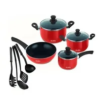 Batterie de cuisine Decakila KMEP006B 11 pièces antiadhésive