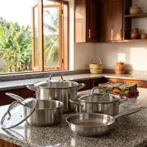 Ensemble de casseroles Decakila avec poêle et couvercles