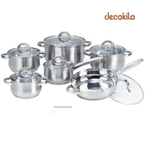 Batterie de cuisine Decakila KMTT111M 7 pièces en acier inoxydable