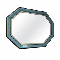 Miroir vintage octogonal pour salon moderne