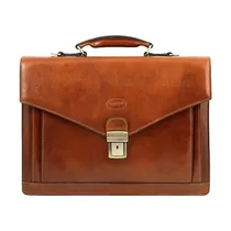Porte-Documents Professionnel en Cuir Marron
