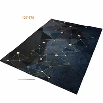 Grand tapis décoratif moderne avec motif artistique 3D