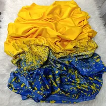Tissu en Soie Italienne Multicolore Haute Couture 4M – Prix Cameroun