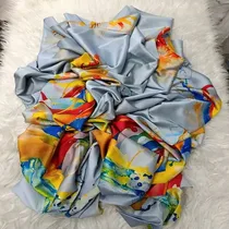 Tissu en Soie Italienne Multicolore