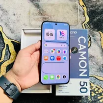 Tecno Camon 50 noir avec écran AMOLED 144Hz