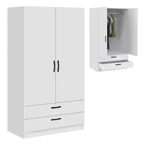 Meuble de rangement chambre coloris blanc mat