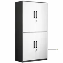 Armoire de Bureau en Bois Laqué 4 Portes