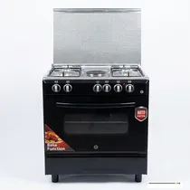 Vue de face de la cuisinière ND 800BB avec four multifonction intégré