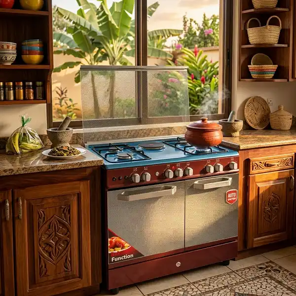 Cuisinière à gaz mixte ND 60x90 cm avec four multifonction
