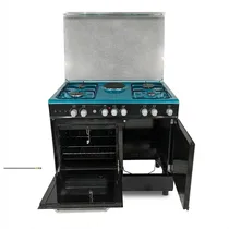 Plan de cuisson 4 brûleurs gaz et plaque électrique centrale