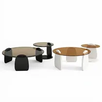 Table centrale et table d'appoint contemporaines pour intérieur raffiné