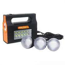 Trois ampoules LED incluses avec le kit solaire Yobolife