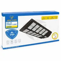 Lampadaire solaire LED blanc froid pour sécurisation extérieure