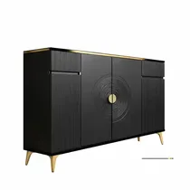 Buffet de rangement contemporain avec façades rainurées
