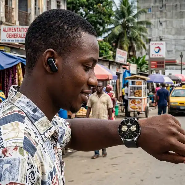 Écran AMOLED de la smartwatch Haino Teko ST-7 Waterproof