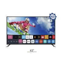 Télévision Smart TV ND Full HD utilisée pour le streaming vidéo et le divertissement familial.