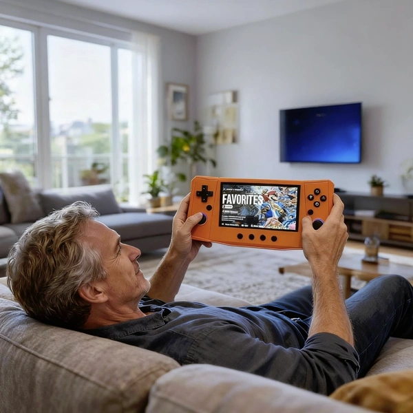Console de jeux rétro Réegii Joy R50 Ultra avec commandes ergonomiques