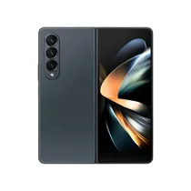 Smartphone Samsung Galaxy Z Fold 4 noir vu de dos avec triple caméra