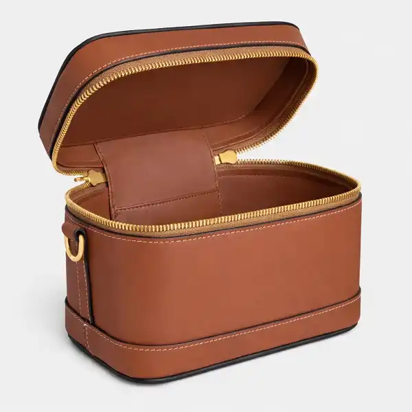 Vue intérieure du sac Vanity Céline doublure haut de gamme