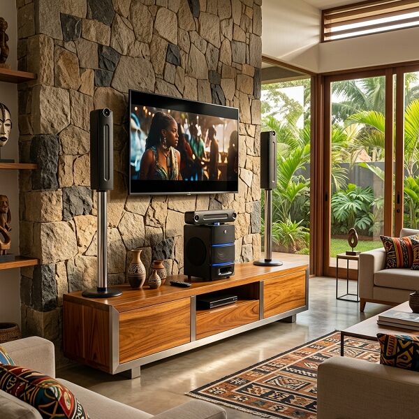 Système de haut-parleurs ND Home Cinéma Bluetooth avec caisson de basses LED