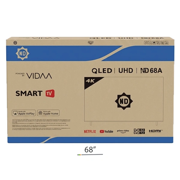 Smart TV ND Full HD LED vue de face avec écran haute définition