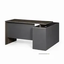 Table de direction moderne avec retour latéral et armoire de rangement