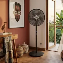 Ventilateur Delta noir puissant pour salon et chambre