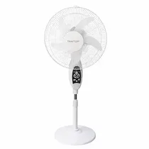 Ventilateur sur pied rechargeable solaire THAITOP 16 pouces blanc