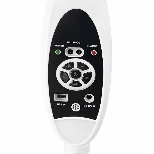 Détail du ventilateur solaire THAITOP 16 pouces blanc