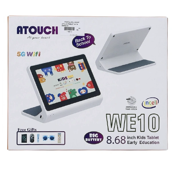Vue avant de la tablette Android Atouch WE10 écran tactile HD