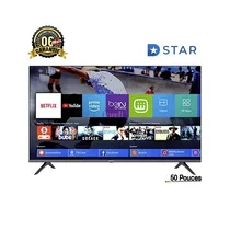 Smart TV D-STAR affichant une interface multimédia connectée